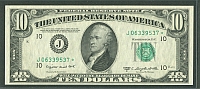 Fr.2013-J, 1950-C $10 Kansas City Star Note, GemCU-PQ